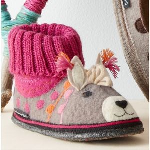 Garnet Hill Kids boiled wool slippers